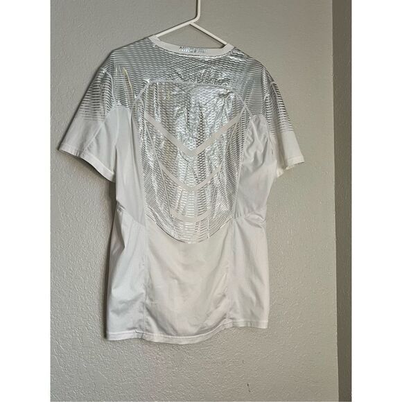 Nike pro fit hypercool white silver workout shirt XL - Picture 3 of 6